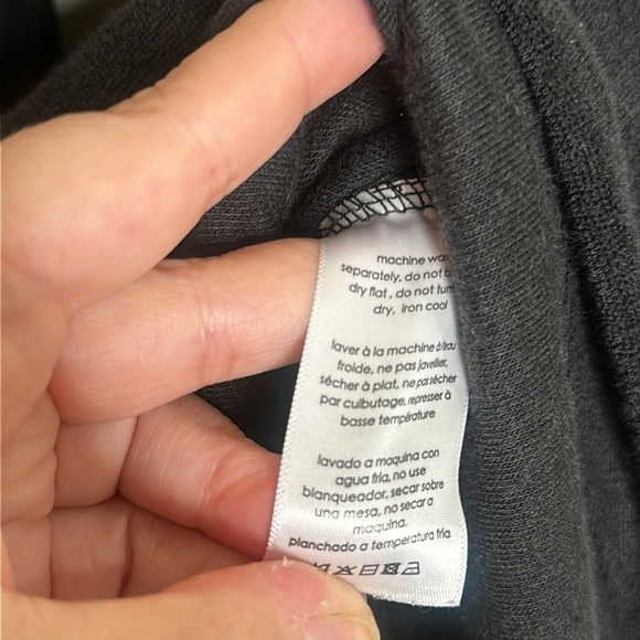 NWOT Danielle Bernstein WeWoreWhat Towel Terry Knit Romper Black Sz XS Oversized - Picture 9 of 9